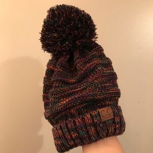 C.C. Beanie with Pom (oversized)